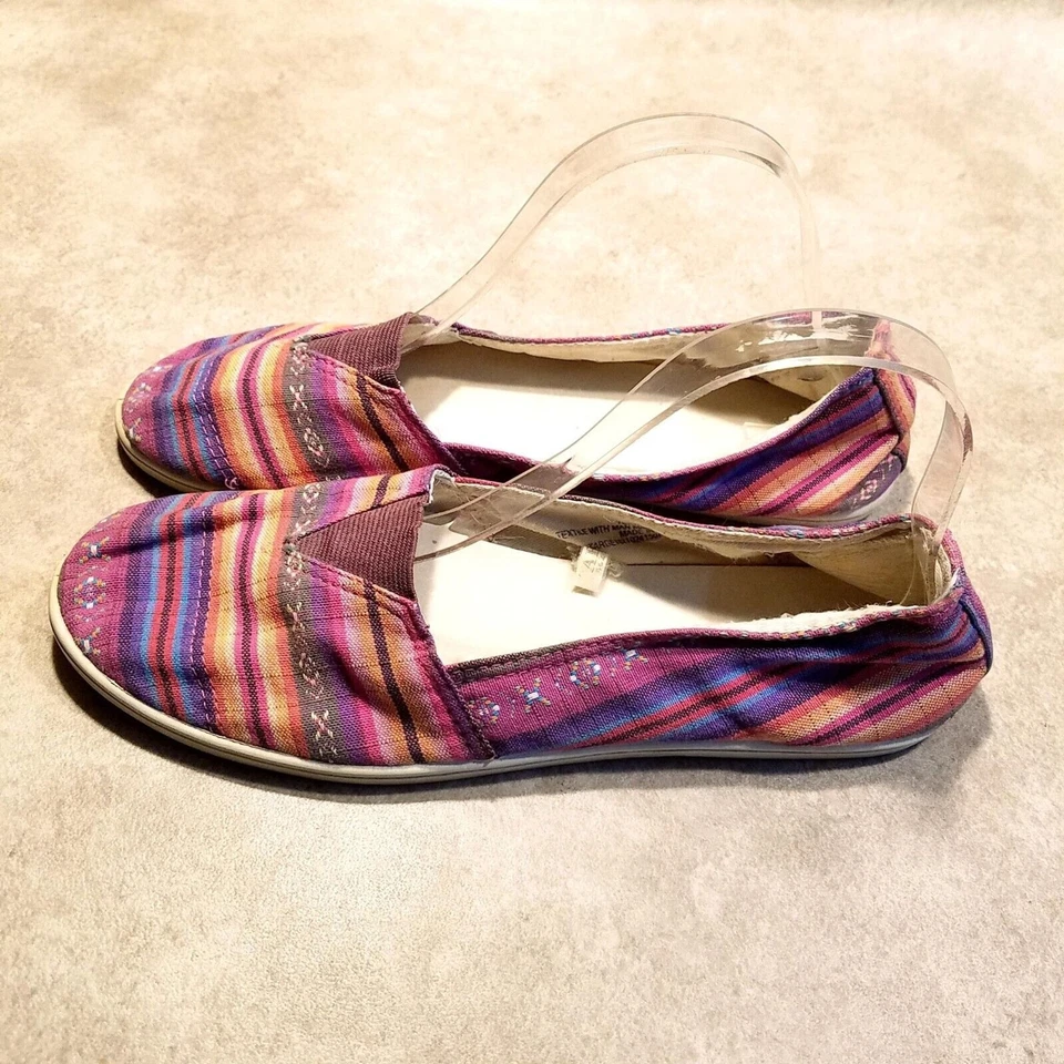 Mossimo Womens 077024150F Size 10 Multicolor Textile Slip On Loafer Flats - Image 4 of 4