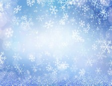 Blue Winter Snowflake Photography Backdrop Christmas Background Studio Props