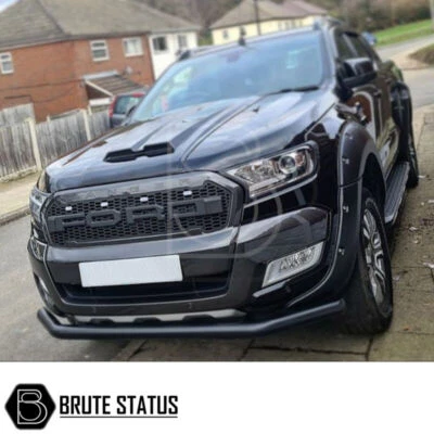 BRUTE STATUS Ford Ranger 2015-2022 Muscle Style Bonnet Scoop Vent (T7 T8 Raptor Hood Cover)