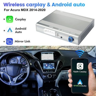 Wireless CarPlay Android Auto Upgrade Kits Module Box For Acura MDX 2014-2020