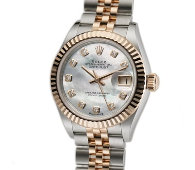 Rolex Steel and 18k Everose Gold MOP Diamond Dial Jubilee Datejust 279171
