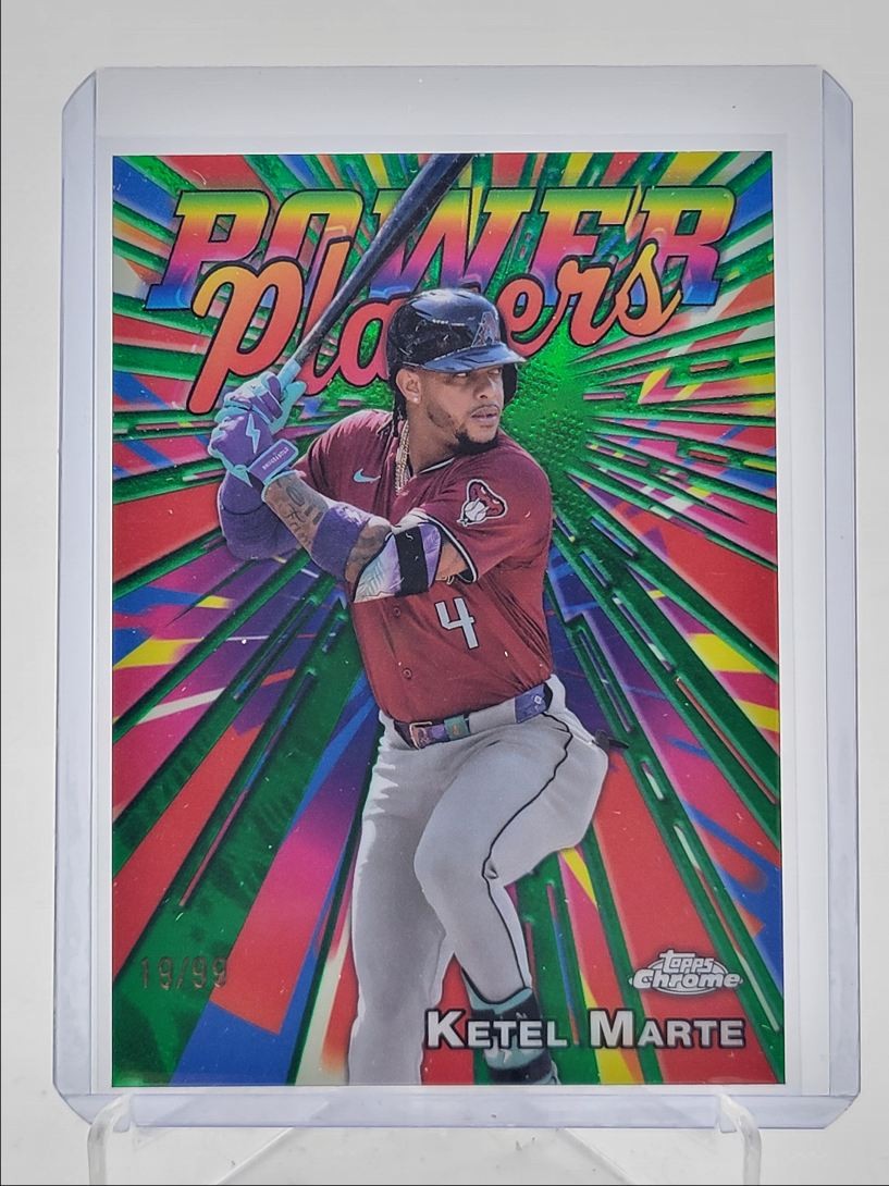 KETEL MARTE 2025 TOPPS CHROME POWER PLAYERS GREEN REFRACTOR /99 Q3967