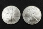 NobleSpirit (LG) Desirable American SILVER Eagle Pair 2009 Superb GEM BU