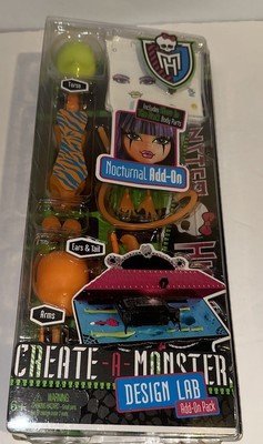 Monster High Create-A-Monster Design Lab Nocturnal Add-On Pack 2012 Mattel 