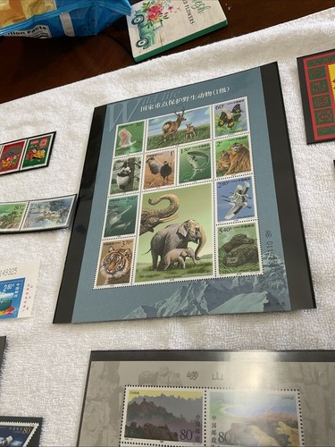 CHINA-PRC-2000-YEAR.LOT OF 6-Souvenirs SHEETS,1 POSTCARD & Lot OF 76-Stamps.MNH - Picture 12 of 18