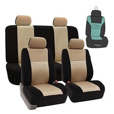 FB060114 Universal Fit Trendy Elegance Full Set Car Seat Covers, Airbag
