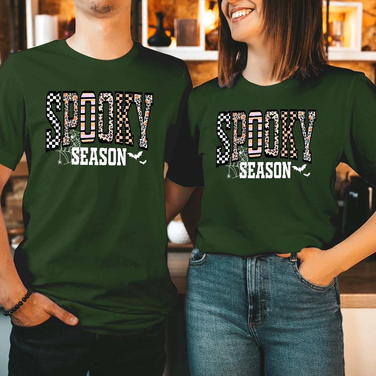 Spooky Season Halloween Sweatshirt Retro Fall Jumper
