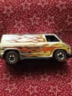 Hot Wheels Vintage Redline 1975 Super Van, Chrome, Plastic Base, Hong Kong