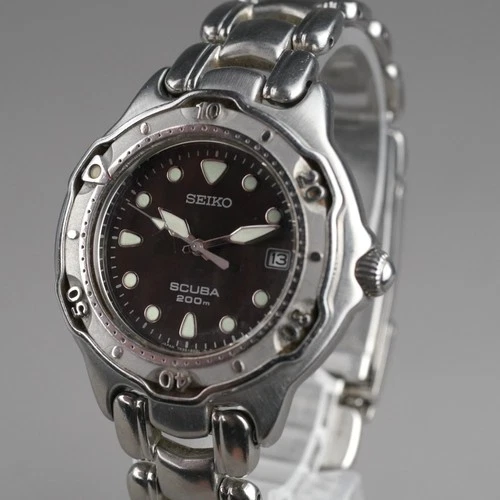 SEIKO 1994 Vintage Diver SCUBA 200m 7N35-6030 Men's 39mm Watch New Battery