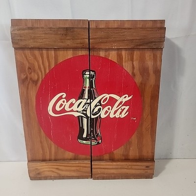 Coca-Cola ヴィンテージ木製ボックス Coca Cola Vintage Wooden Soda Crate, Coca Cola Cabinet Box, Coca