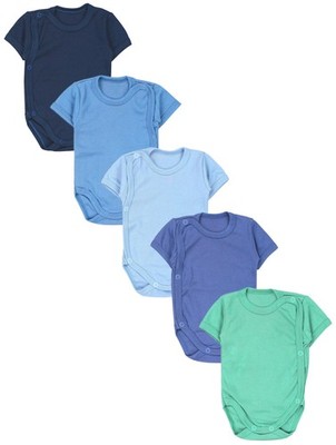 TupTam Unisex Baby Kurzarm Wickelbody 5er Pack