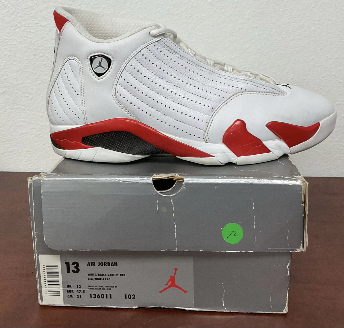 Jordan 14 OG 1999 Candy Cane | eBay