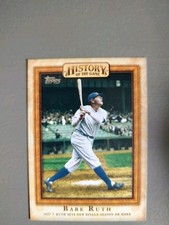 Babe Ruth 2010 Topps History of the Game Ruth Sets New HR Mark #HOTG10 (JGA)(02)