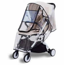Bemece Stroller Rain Cover Universal Stroller, Travel Weather Shield Windproof
