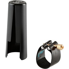 Rovner Dark Baritone Saxophone Ligature And Cap 3R fits Most Rubber Mouthpieces