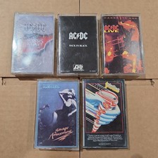 AC/DC Hard Rock CASSETTE TAPE LOT The Scorpions Judas Priest Back in Black Live