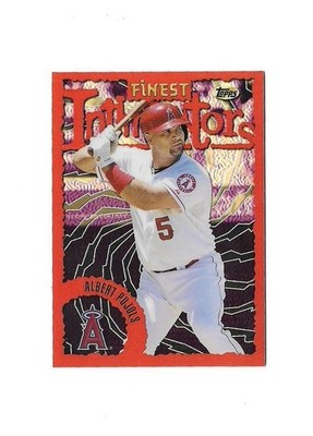 2016 Topps Finest 1996 Finest Intimidator Refractor Albert Pujols 05/25 Angels