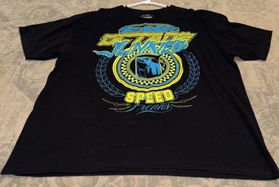 FMS Octane Junkies Speed Freaks T-shirts Black Mens XXL 2XL Graphic Front LIGO