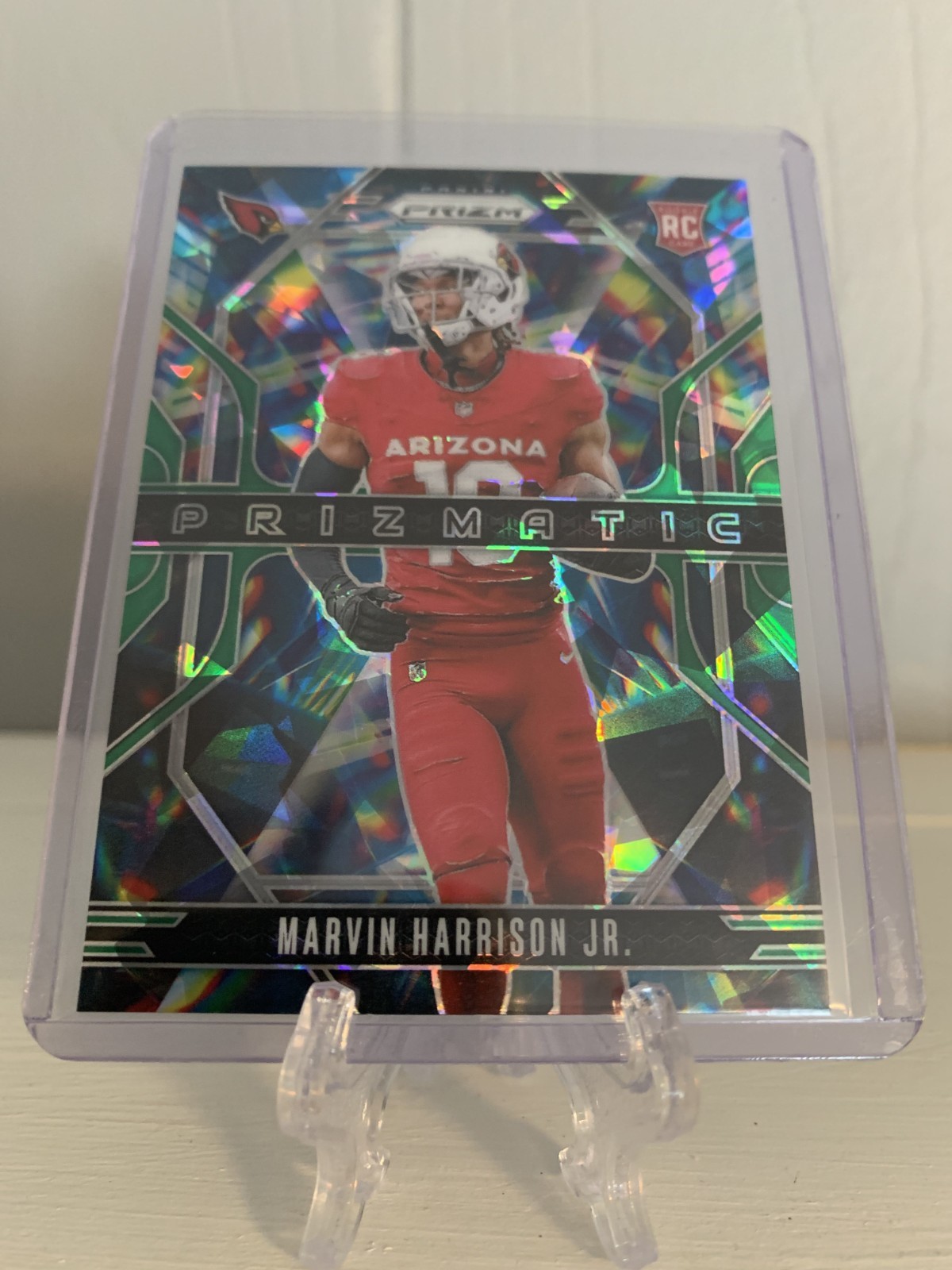 2024 Panini Prizm Prizmatic - Marvin Harrison Jr. #12 Green Ice Prizm (RC) - NM