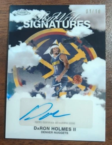 2025 Topps Chrome DaRon Holmes II Sky Write Signatures (RAW)