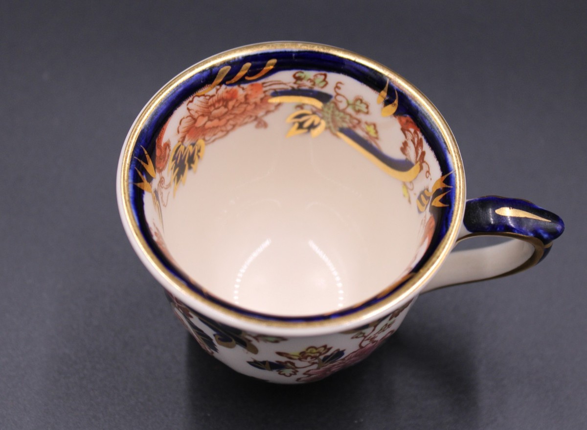 MASON'S IRONSTONE DEMITASSE CUP & SAUCER MANDALAY BLUE ENGLAND see