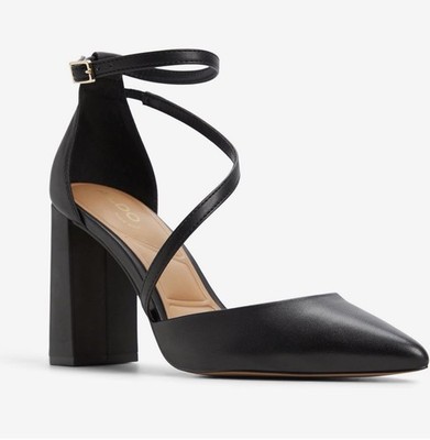 Aldo Milley Ankle Strap Pointed Toe Pump Sz 6 Worn Once