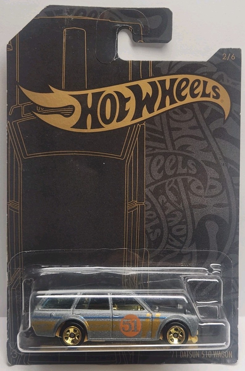 4) Mattel 1:64 Scale Hot Wheels • 1971 Datsun Bluebird 510