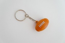 Plastic Football Fob Keychain NFL Sports Athletics School Spirit