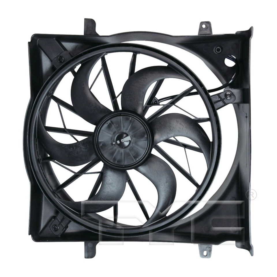 Conjunto de ventilador condensador y radiador doble TYC 621560 para Jeep Liberty 05 Foto 4 de 4