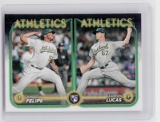 2024 Topps Update Easton Lucas  / Angel Felipe RC #US306 Athletics