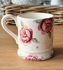 Emma Bridgewater Scattered Roses Mug Half 1/2 Pint Cup (like Rose & Bee) Crazed