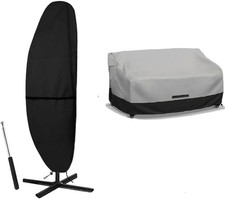 Patio Umbrella Parasol Cover 600D Waterproof Umbrella Cover Fade and Tear