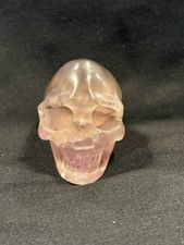 Real Natural Amethyst Skull Carved Crystal.