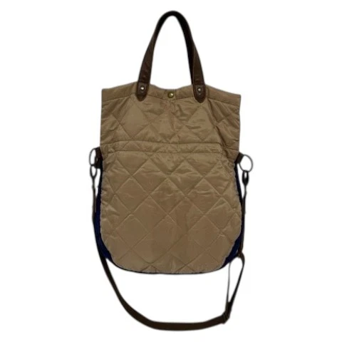 ROOTOTE Bolso de Hombro Bolso de Hombro 2WAY Acolchado Logo Caqui Beige Azul Marino Usado Foto 2 de 4