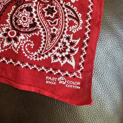 Vintage 50s 60s Fast Color Elephant Brand Bandana Selvedge | eBay