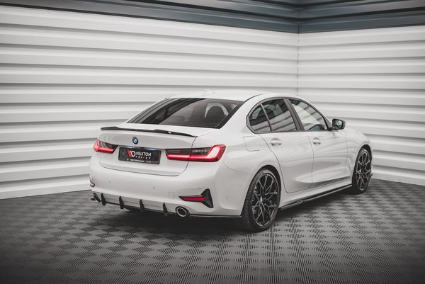 Heckansatz Diffusor Passend FüR Bmw 3Er G20 / G21 Schwarz Matt-image