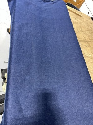 Indigo Blue Denim 100% Cotton Canvas 10 oz Fabric 66  Wide Premium - by yard