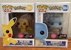 Funko Pop! Games: Pokémon - Pikachu and Squirtle Flocked 2 Figure Set with...