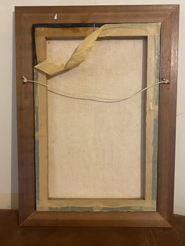 Vintage Oil Painting Signed CONTI On Board - Image 3 of 4