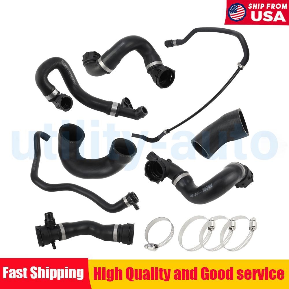 Radiator Coolant Water Hose Pipe Kit For BMW E87 E90 E92 E93 325i X1 X3 Z4 N52