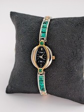 Ladies Watch Omax Japan Two Tone Crystal Dres...