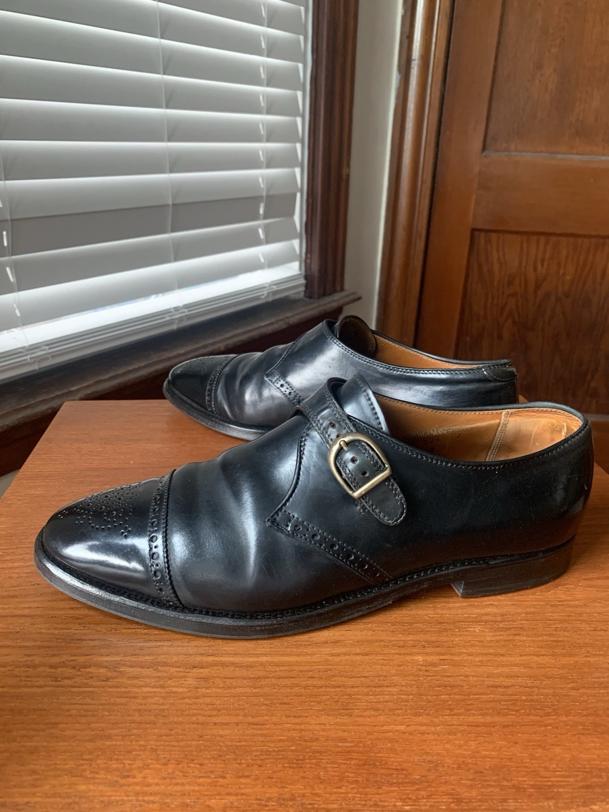 Alden 1649 Black Shell Cordovan Monk Strap