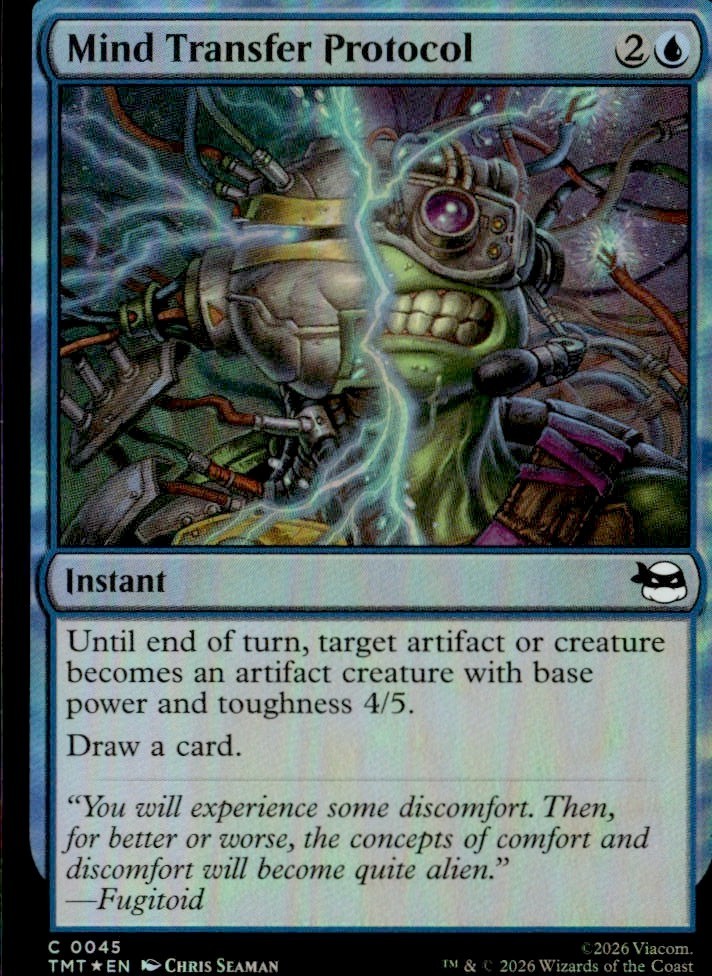 Teenage Mutant Ninja Turtles MTG Mind Transfer Protocol #C 0045 FOIL