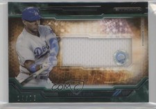 2015 Topps Strata Clearly Authentic Relics Green 14/75 Yasiel Puig #CARC-YP 2x6