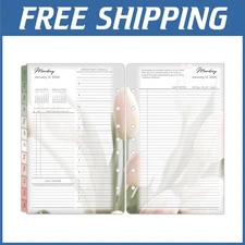 Blooms 2026 Daily Planner Refill | Classic Size, 2 Pages/Day