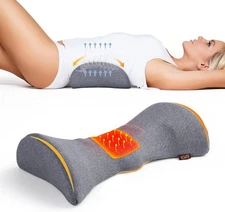 3 In 1 Electric Lumbar Support Pillow Smooth Spine Triple Fusion Back Massager
