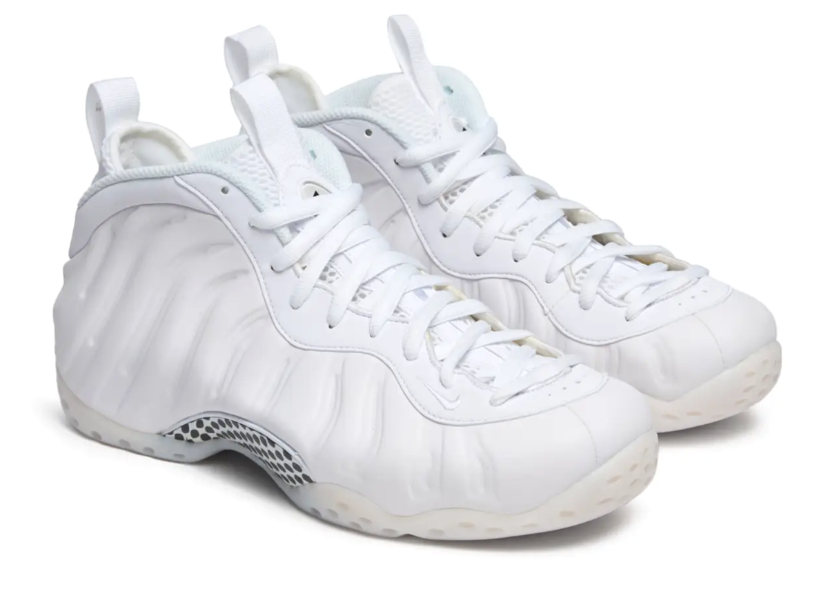 Nike Air Foamposite One Sneakers Triple White Trainers Basketball