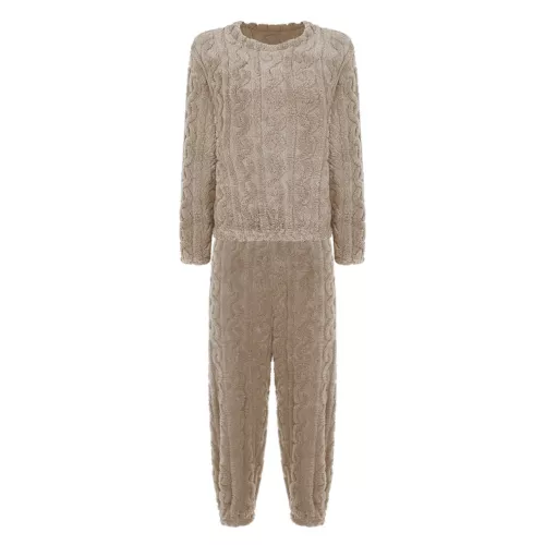 Womens Pajamas Set New Year Sleepwear Solid Color Homewear Elastic Waistband - Picture 72 of 79