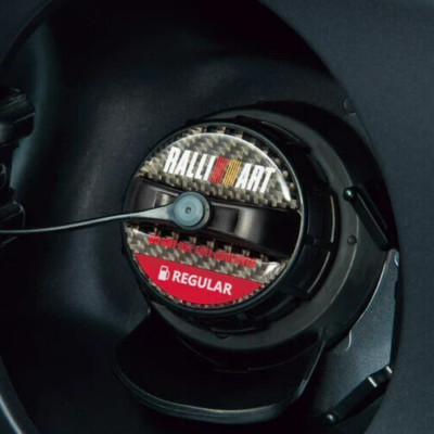 Genuine OEM MITSUBISHI RALLYART Fuel Cap Garnish SRG20013R Regular JDM - NEW!!