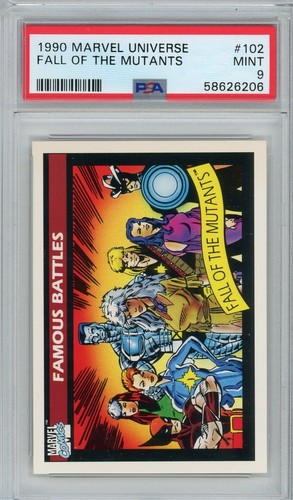1990 Marvel Universe #102 Fall Of The Mutants PSA 9 - Bild 1 von 2